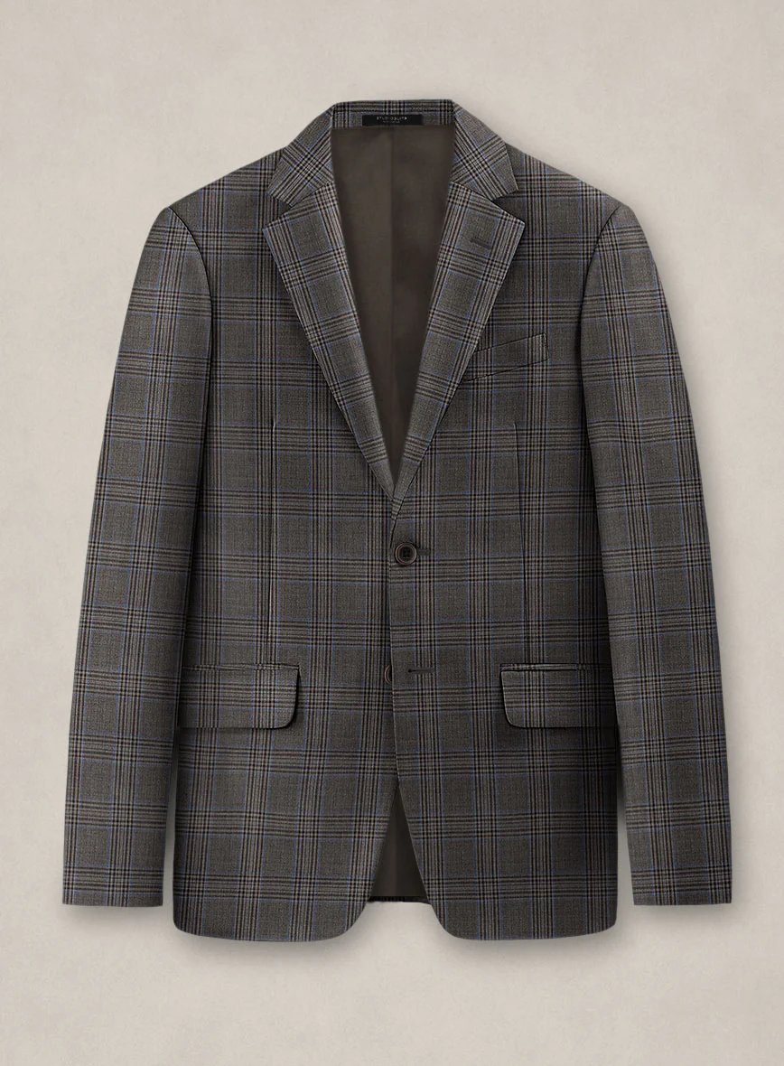 Bristol Argento Gray Check Suit - Image 2