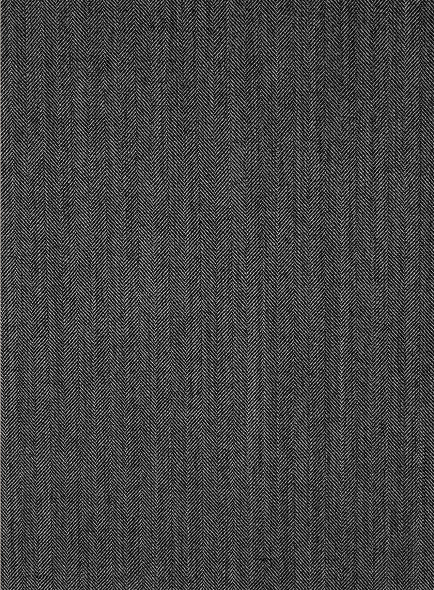 Bristol Ash Gray Herringbone Pants - Image 3