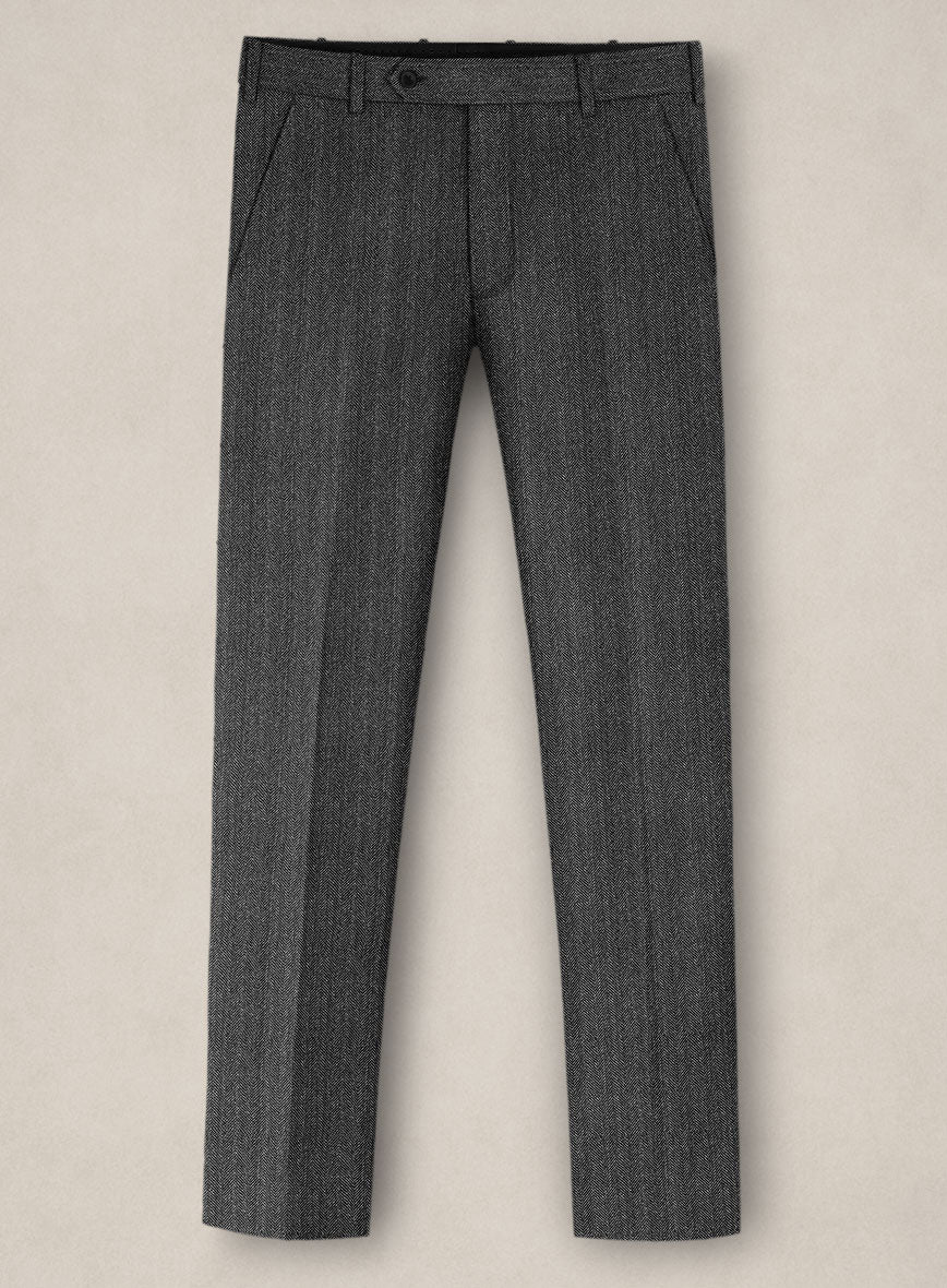 Bristol Ash Gray Herringbone Suit - Image 4