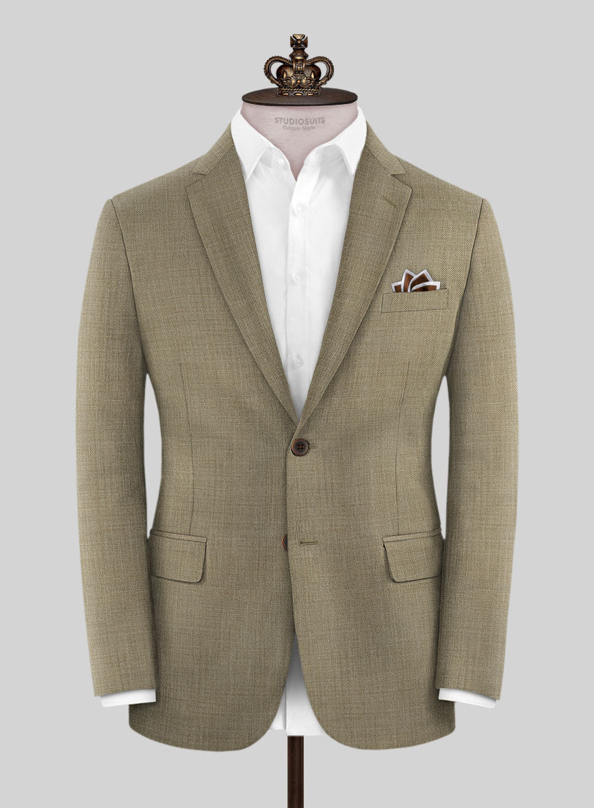 Bristol Beige Sharkskin Suit - Image 3