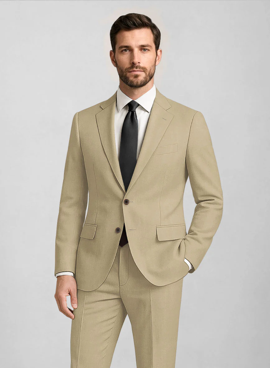 Bristol Beige Wool Jacket - Image 2