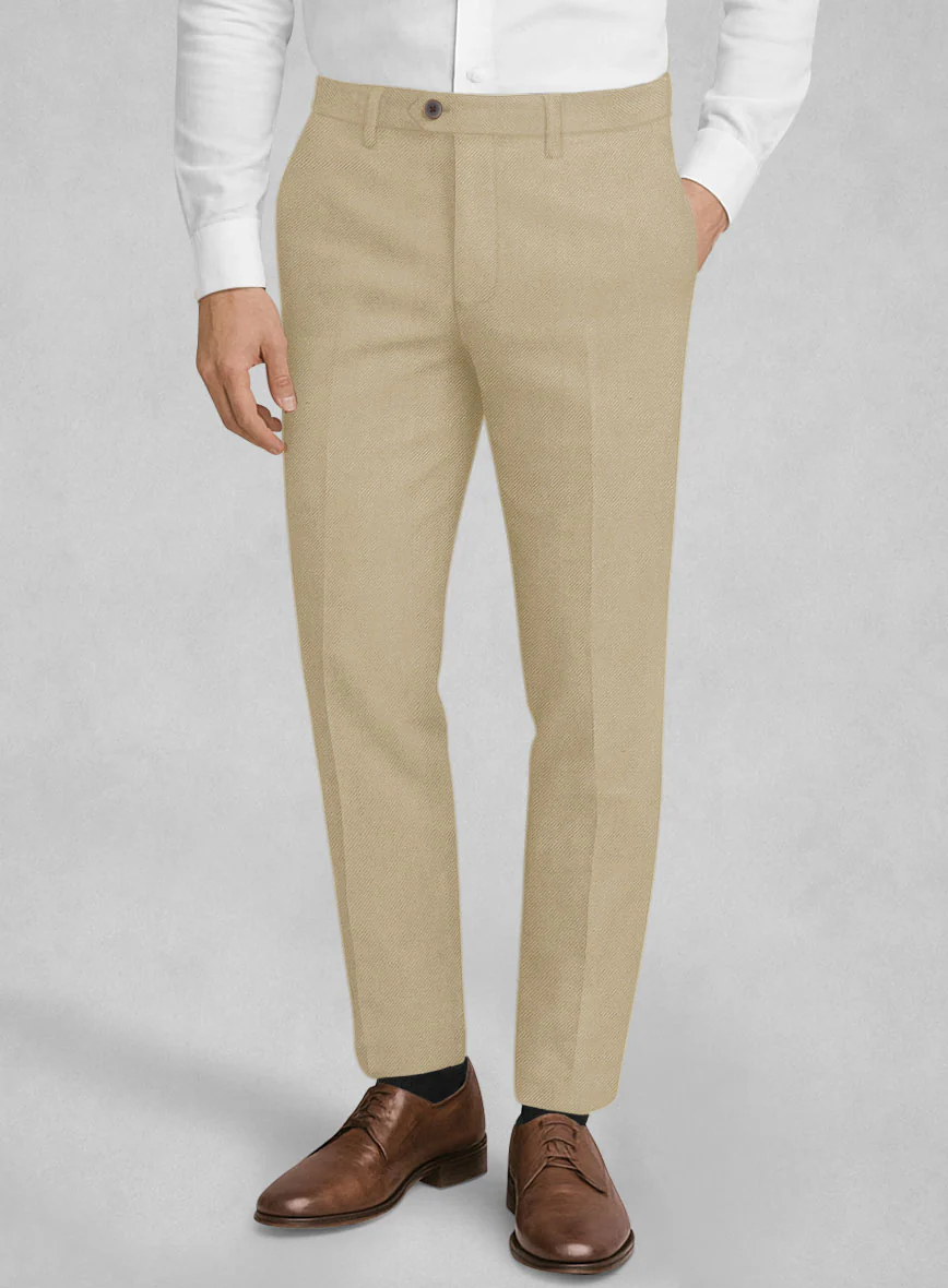 Bristol Beige Wool Pants - Image 2