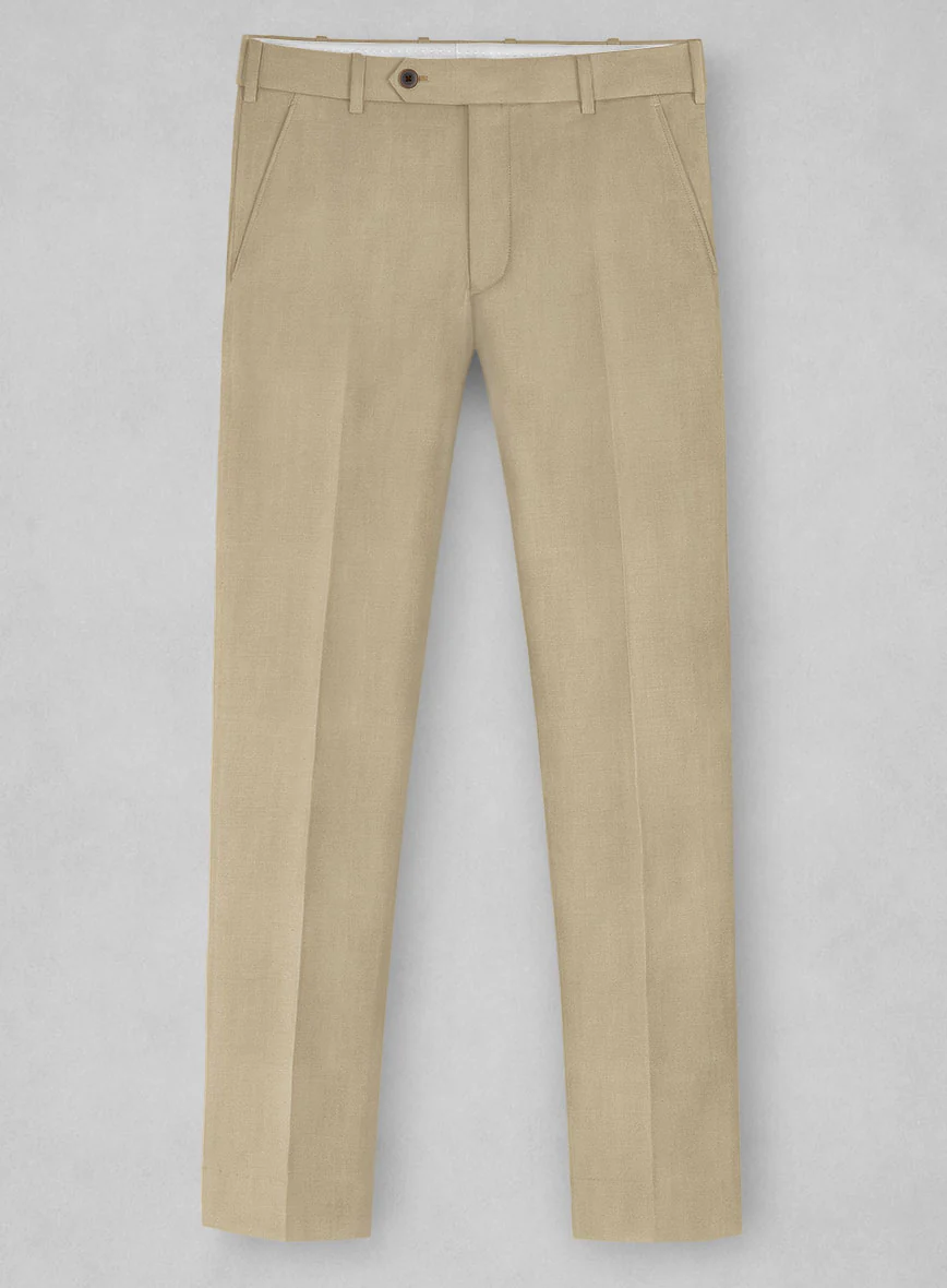 Bristol Beige Wool Pants - Image 3