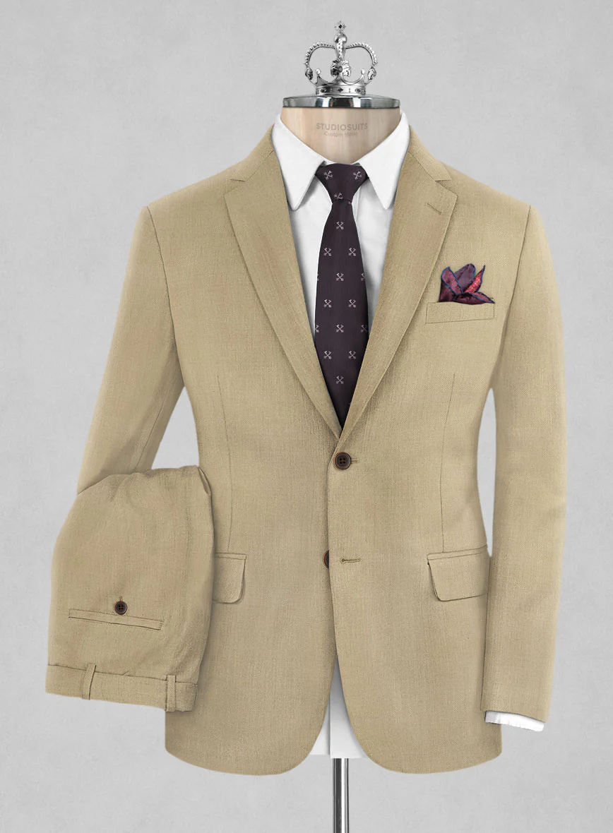 Bristol Beige Wool Suit - Image 2