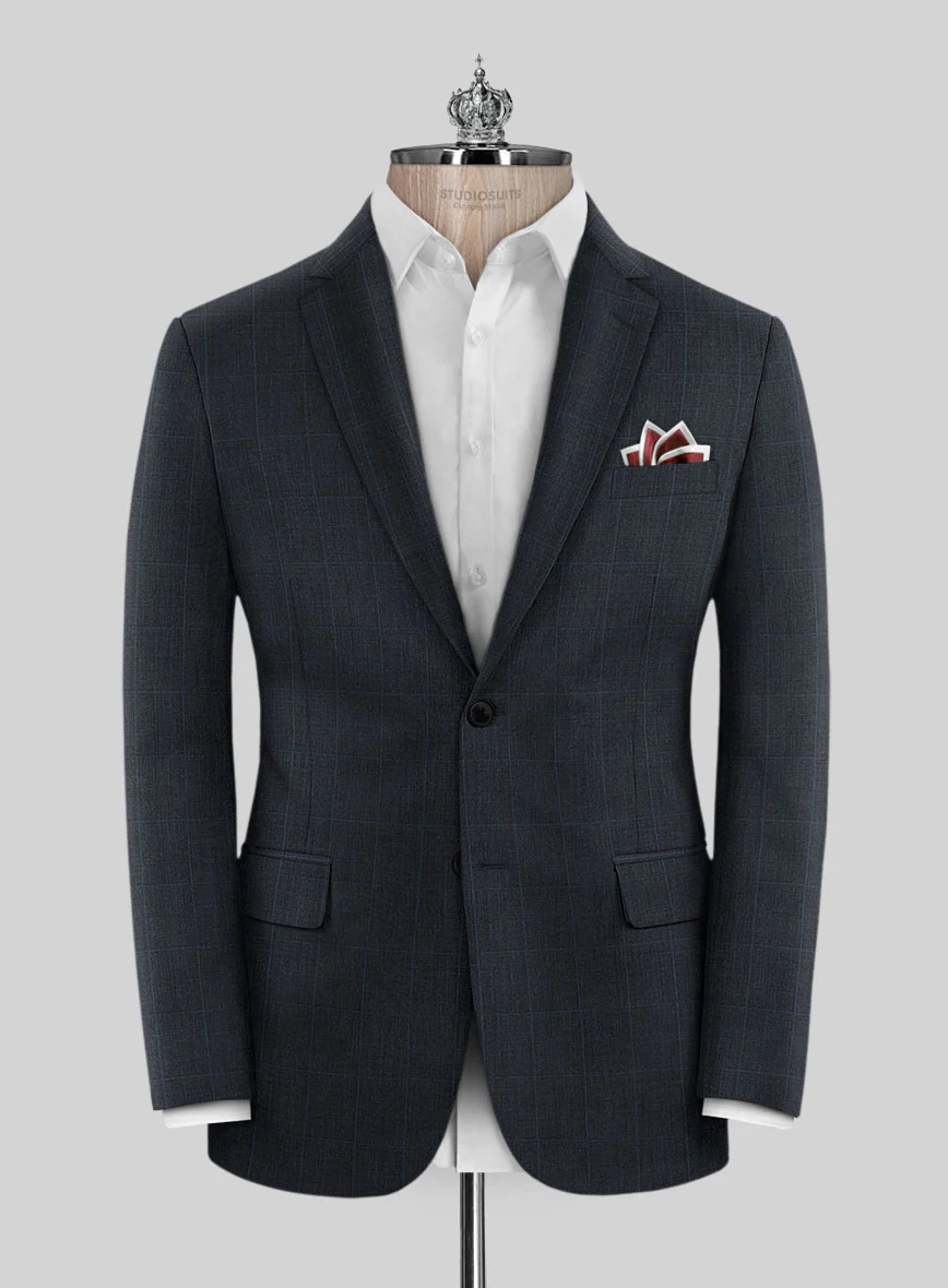 Bristol Blue Checks Suit - Image 3