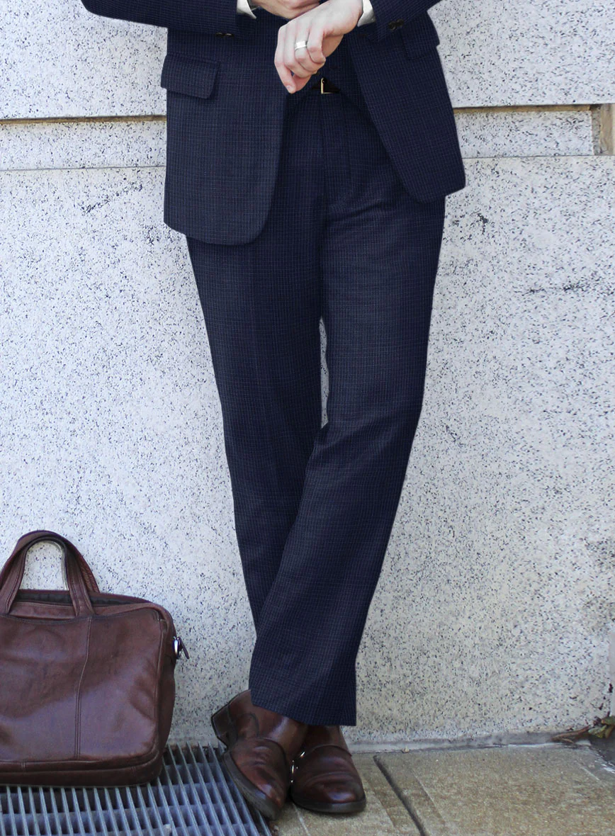 Bristol Blue Grid Suit - Image 5