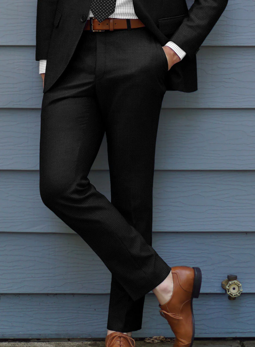 Bristol Bob Weave Black Suit - Image 6