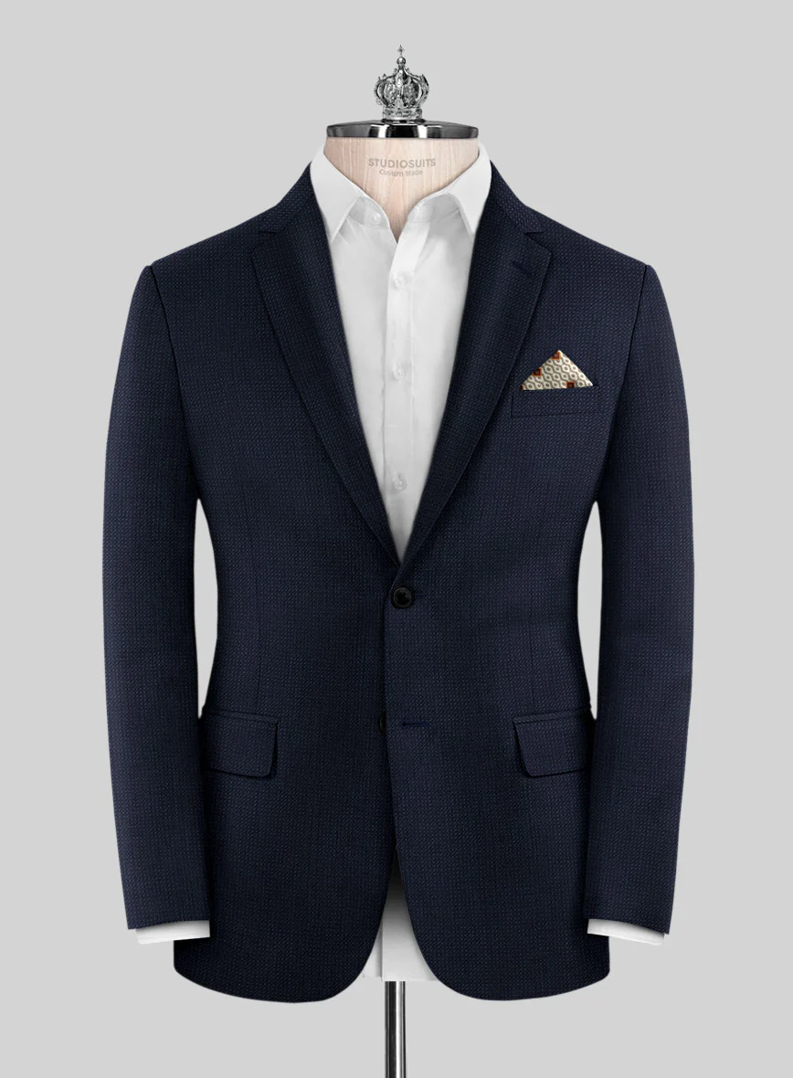 Bristol Bob Weave Blue Suit - Image 3