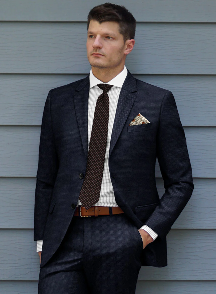 Bristol Bob Weave Blue Suit - Image 4