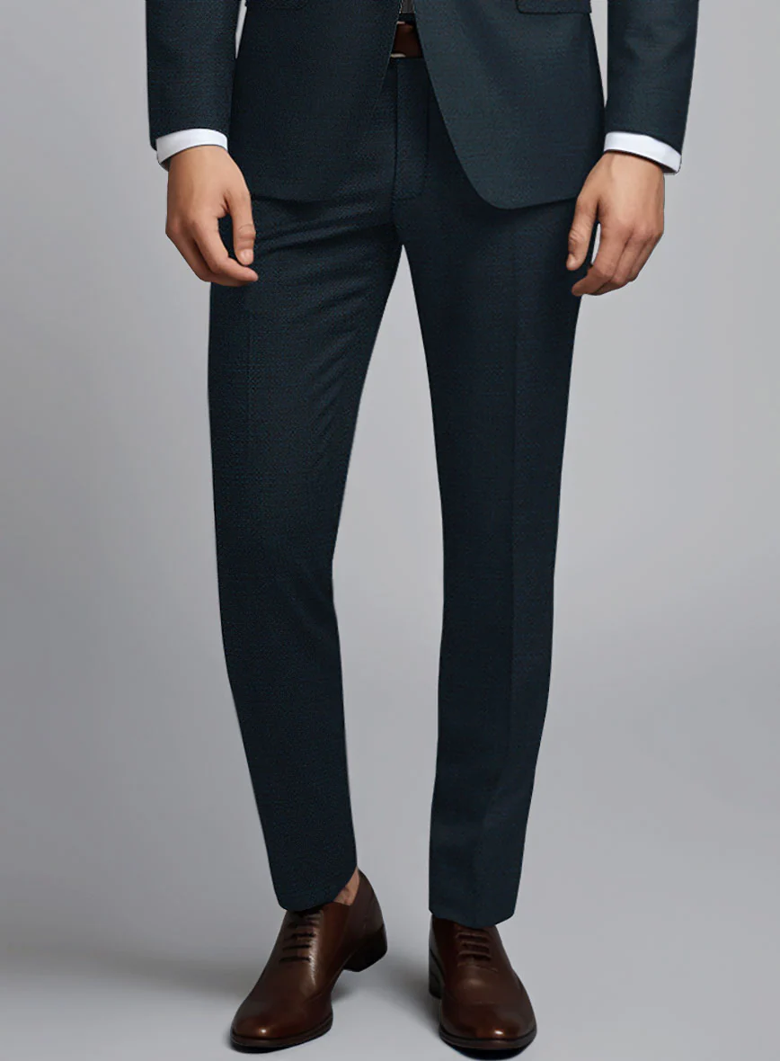 Bristol Bob Weave Teal Blue Pants - Image 2