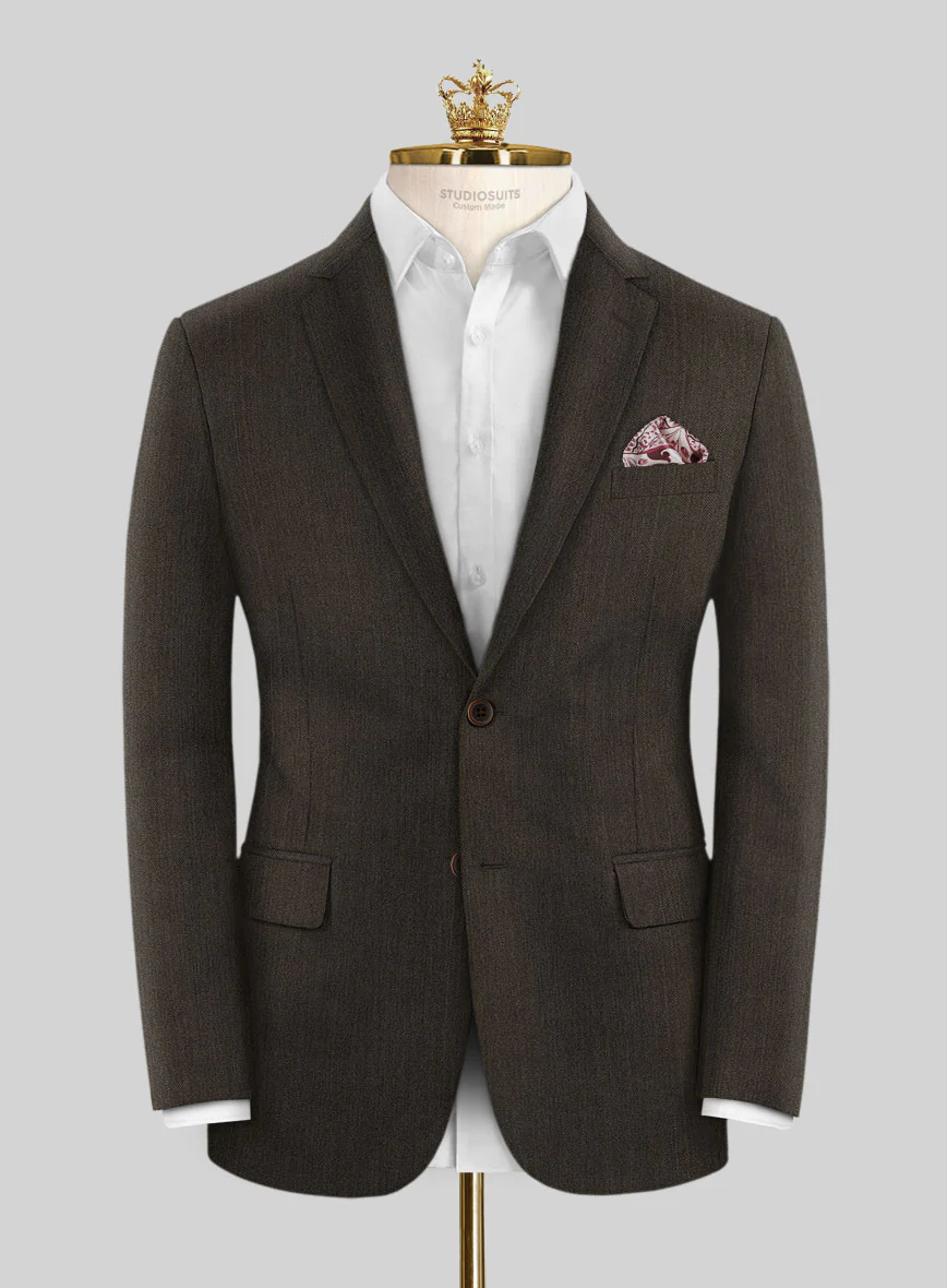 Bristol Brown Herringbone Suit - Image 3