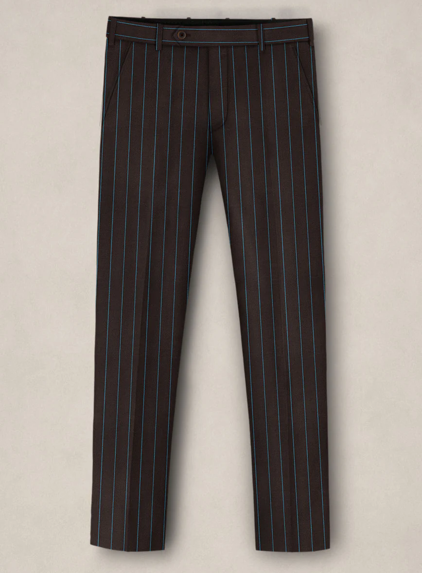 Bristol Brown Rope Stripe Pants - Image 2