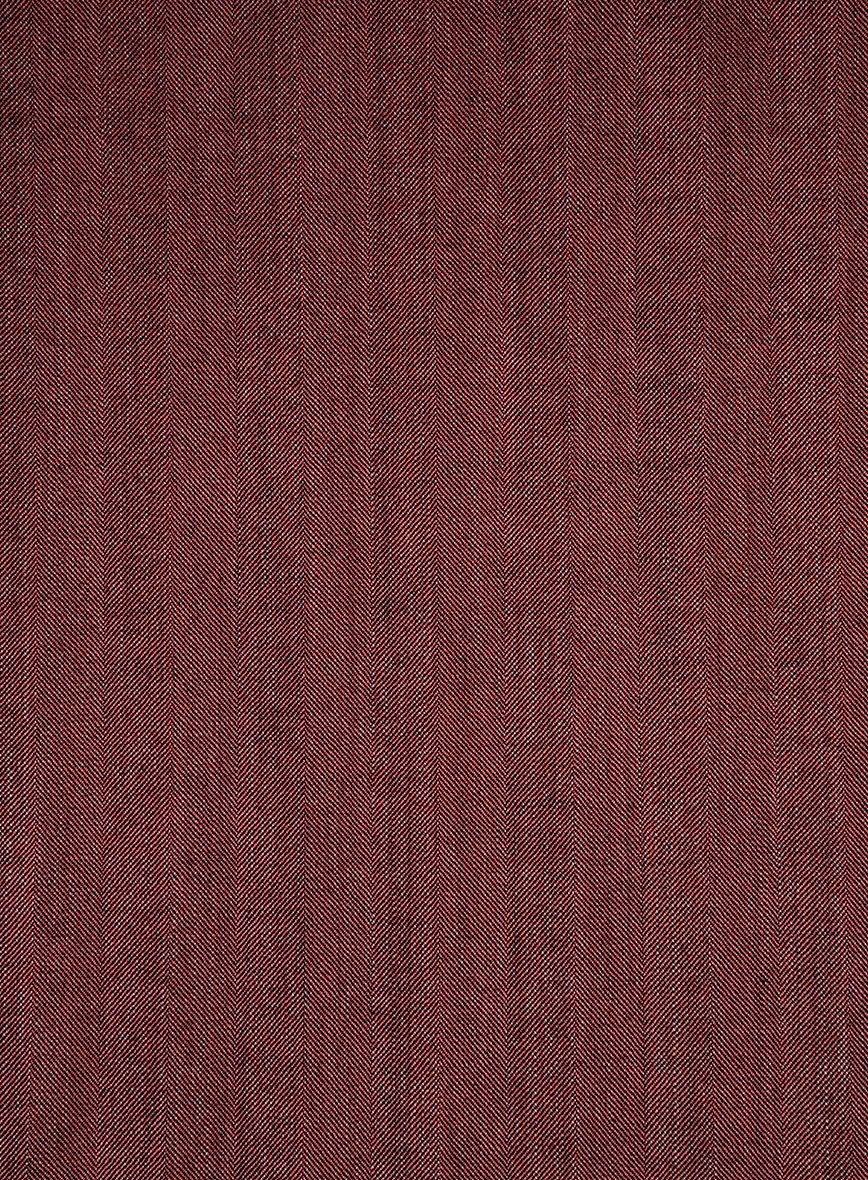Bristol Burnt Maroon Herringbone Suit - Image 6