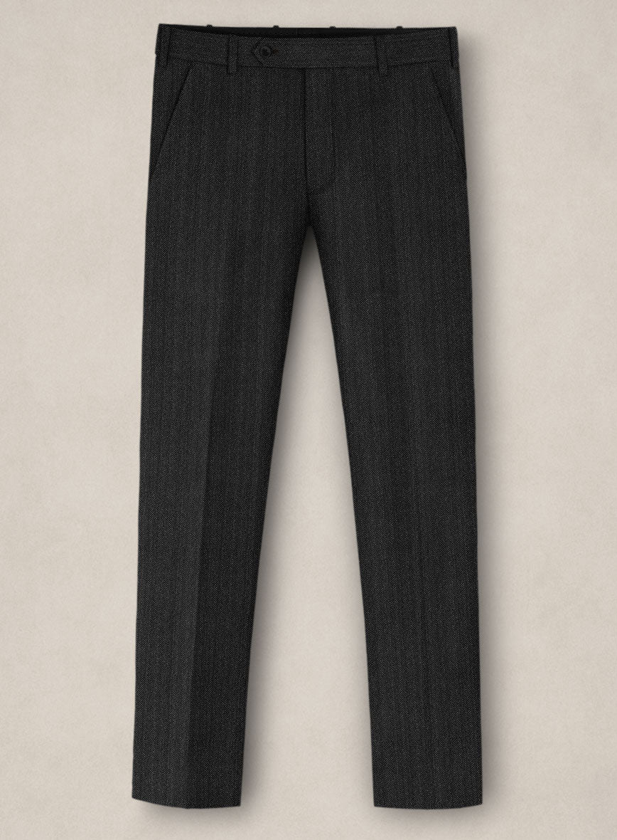 Bristol Carbon Herringbone Suit - Image 4