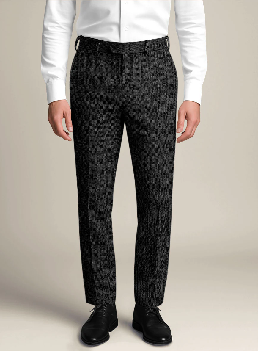 Bristol Carbon Herringbone Suit - Image 5