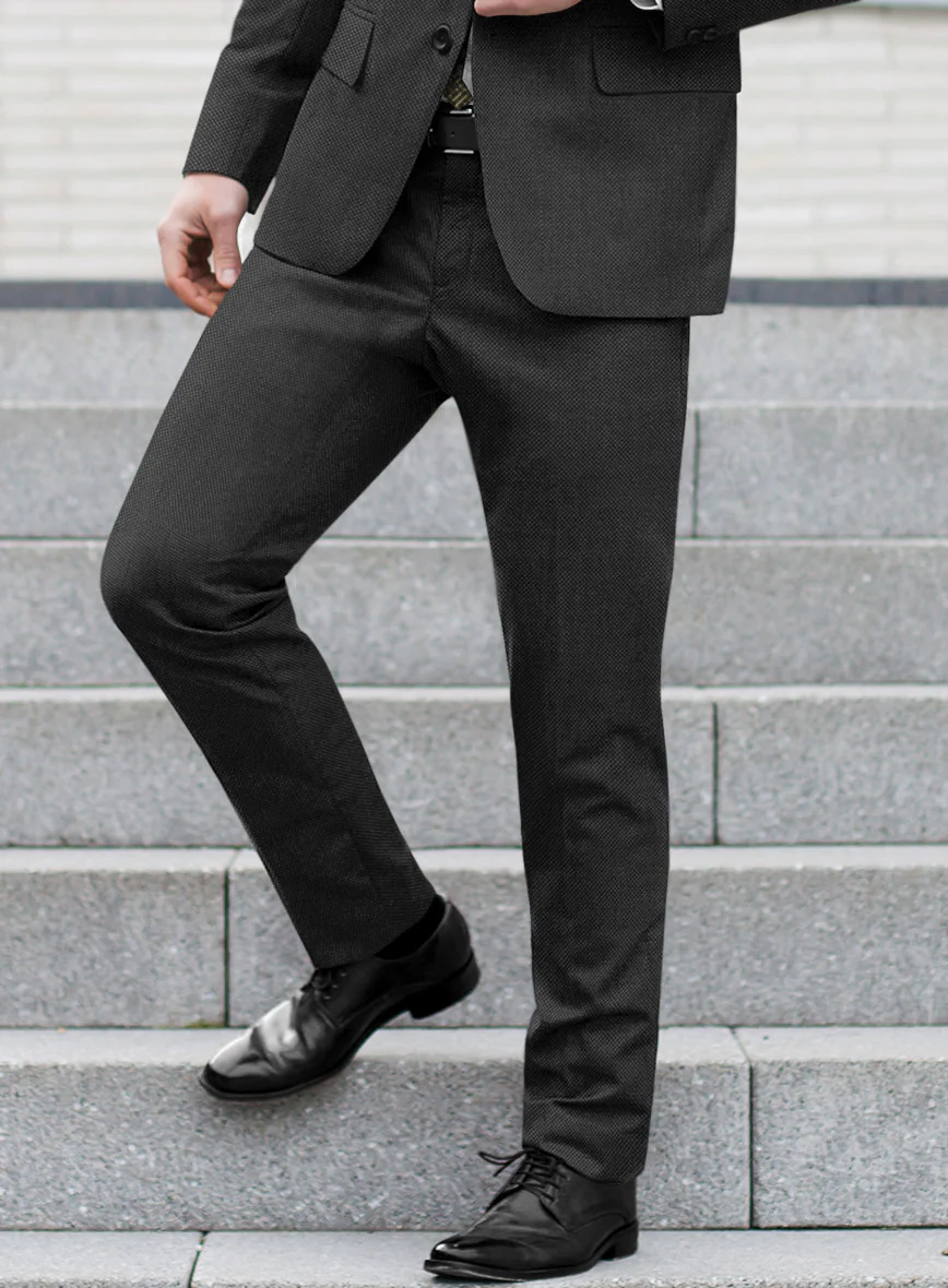 Bristol Charcoal Birdseye Pants - Image 2