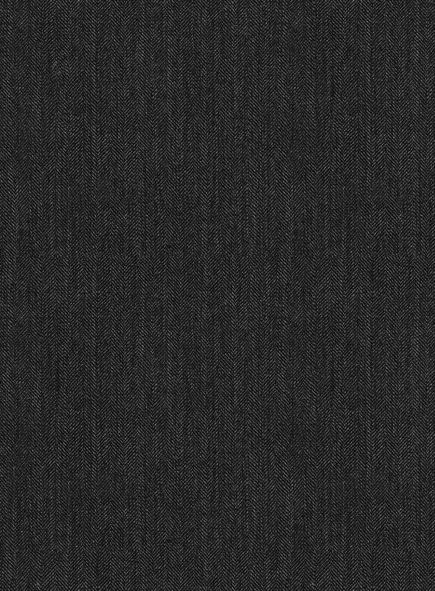 Bristol Charcoal Herringbone Pants - Image 3