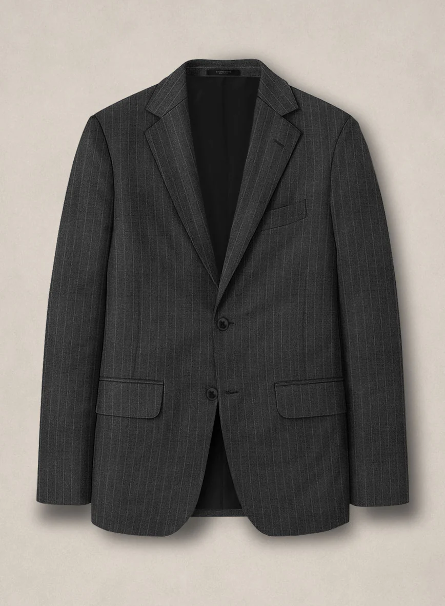 Bristol Charcoal Pinstripe Suit - Image 2