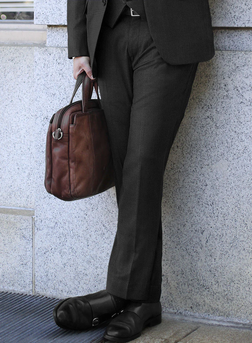 Bristol Classic Gray Checks Pants - Image 2