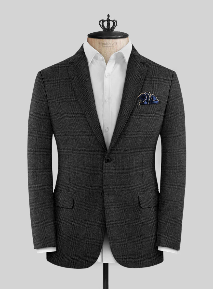 Bristol Classic Gray Checks Suit - Image 3