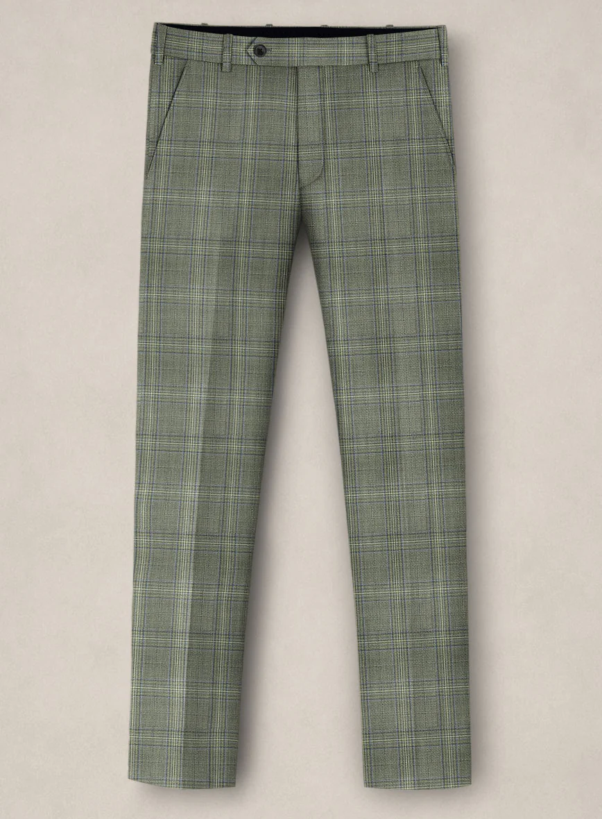 Bristol Corda Beige Check Pants - Image 2