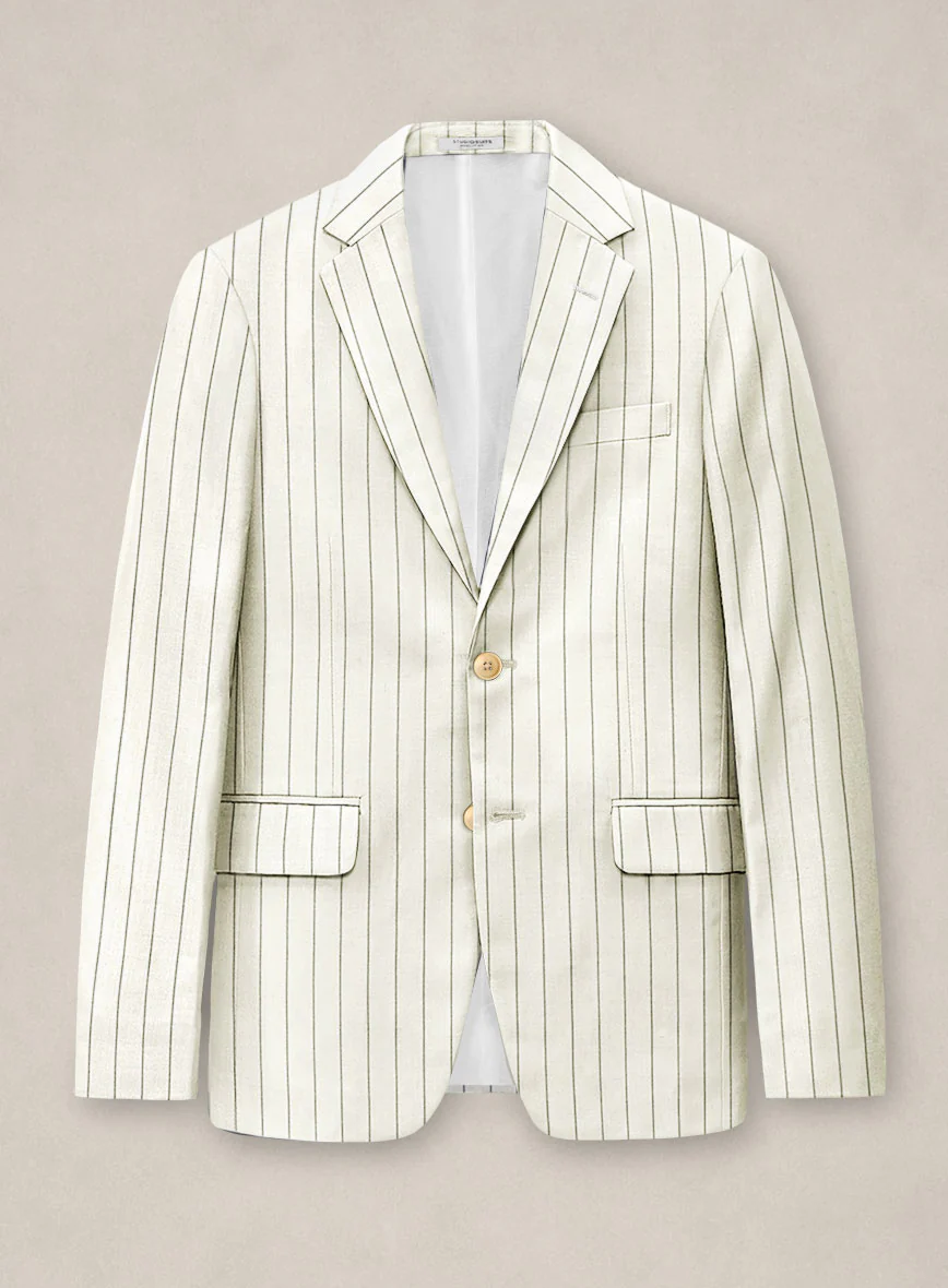 Bristol Cream Rope Stripe Suit - Image 2