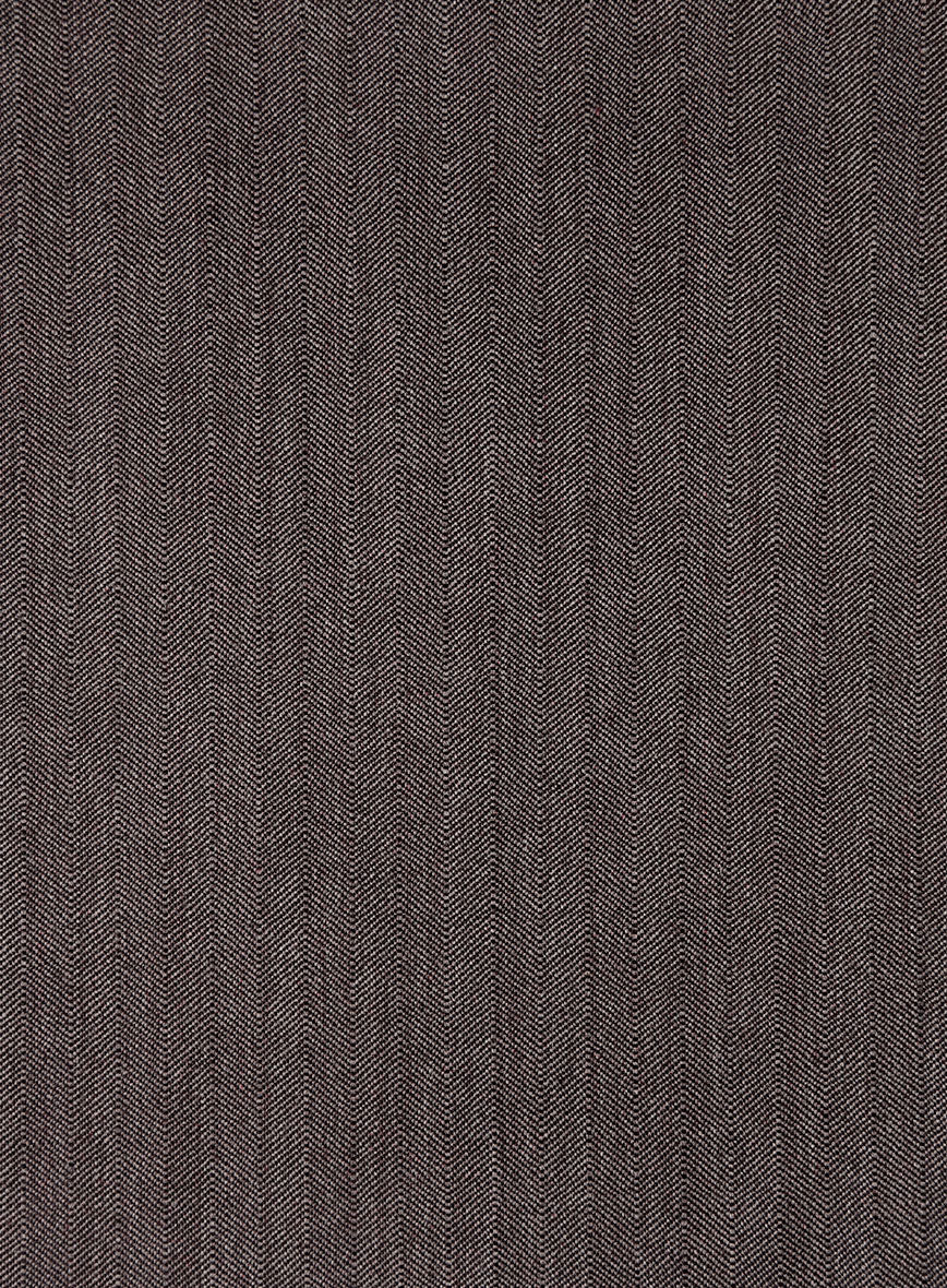 Bristol Dark Brown Herringbone Jacket - Image 3