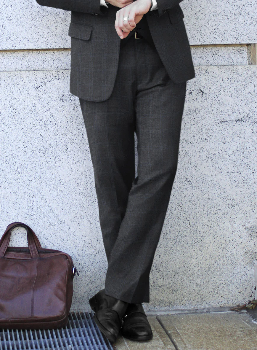 Bristol Fiora Gray Glen Wool Pants - Image 2