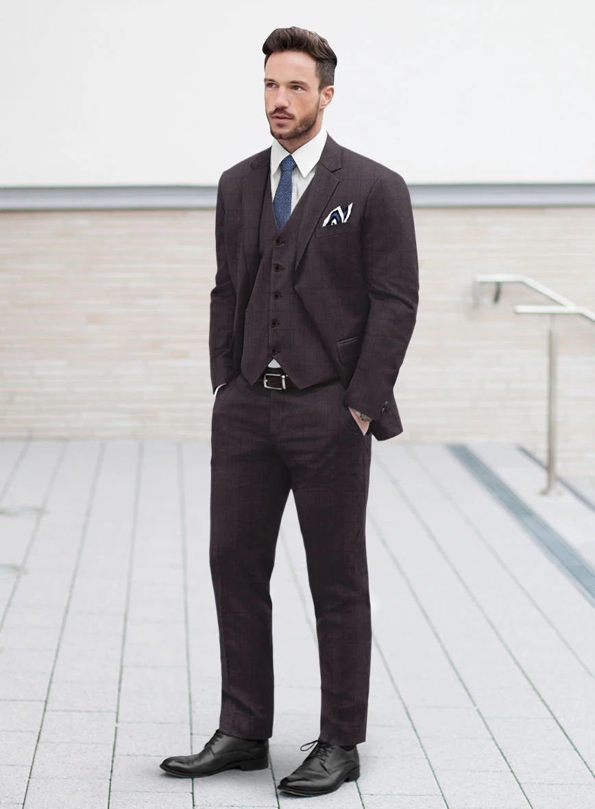 Bristol Glen Wine Salomo Suit - Image 2