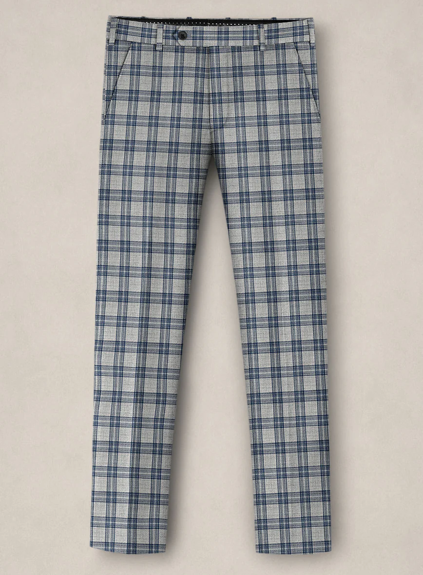 Bristol Gray Blue Check Suit - Image 3