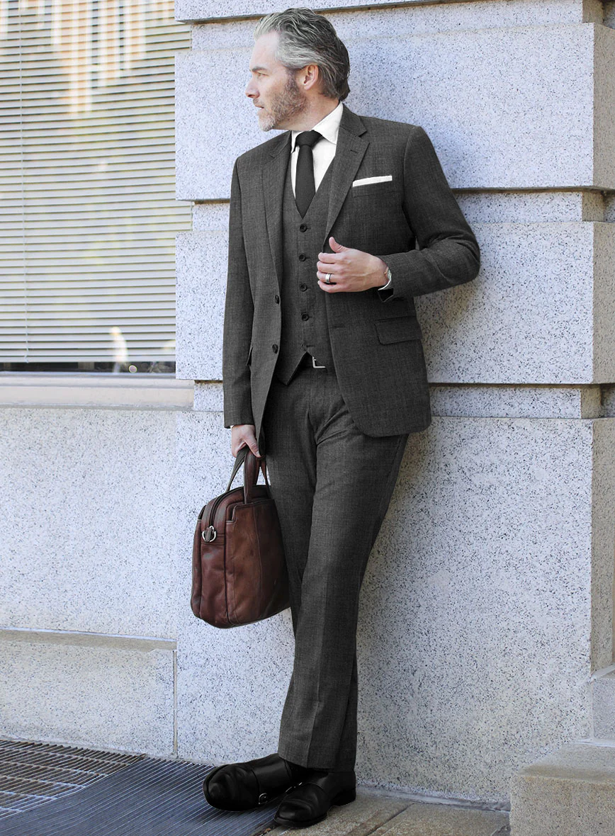 Bristol Gray Sharkskin Suit - Image 2