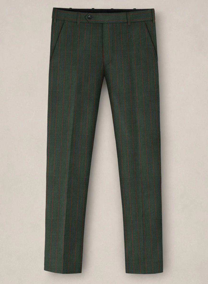 Bristol Green Rope Stripe Pants - Image 2