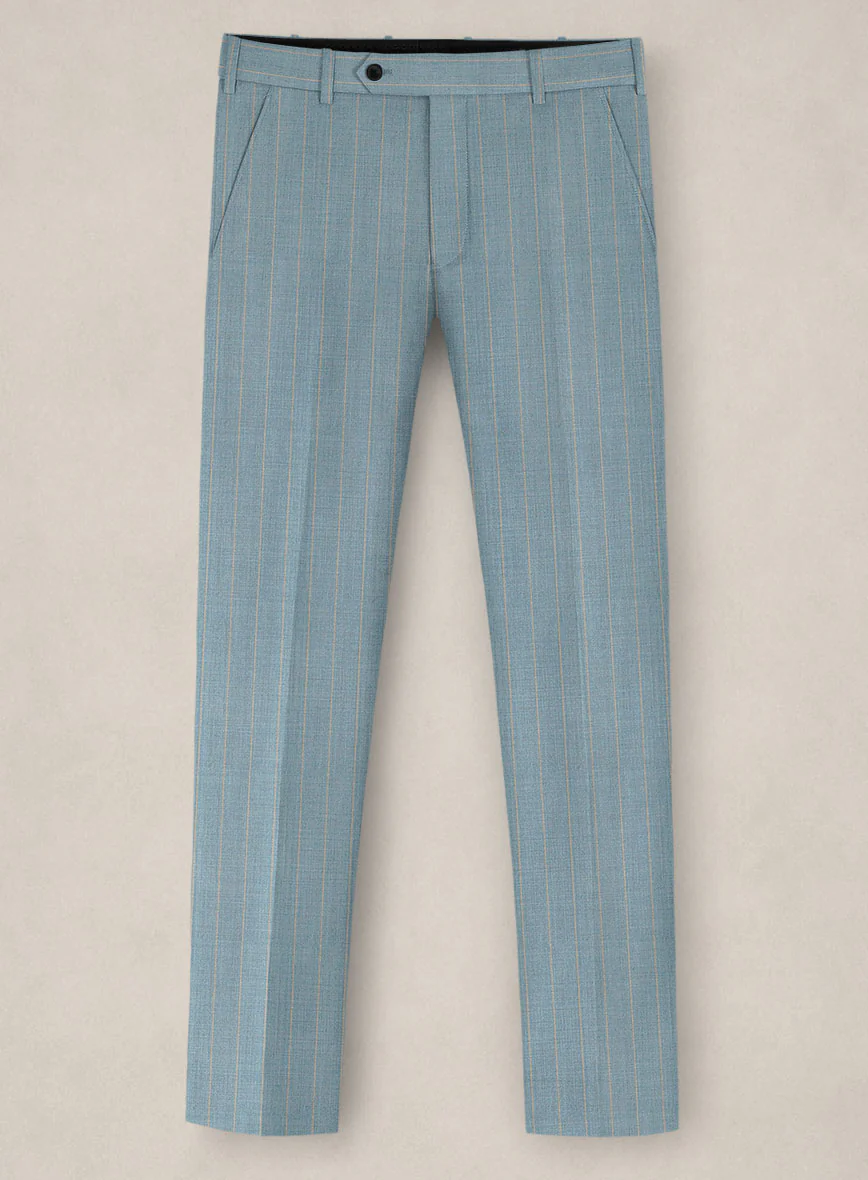 Bristol Ice Blue Rope Stripe Pants - Image 2