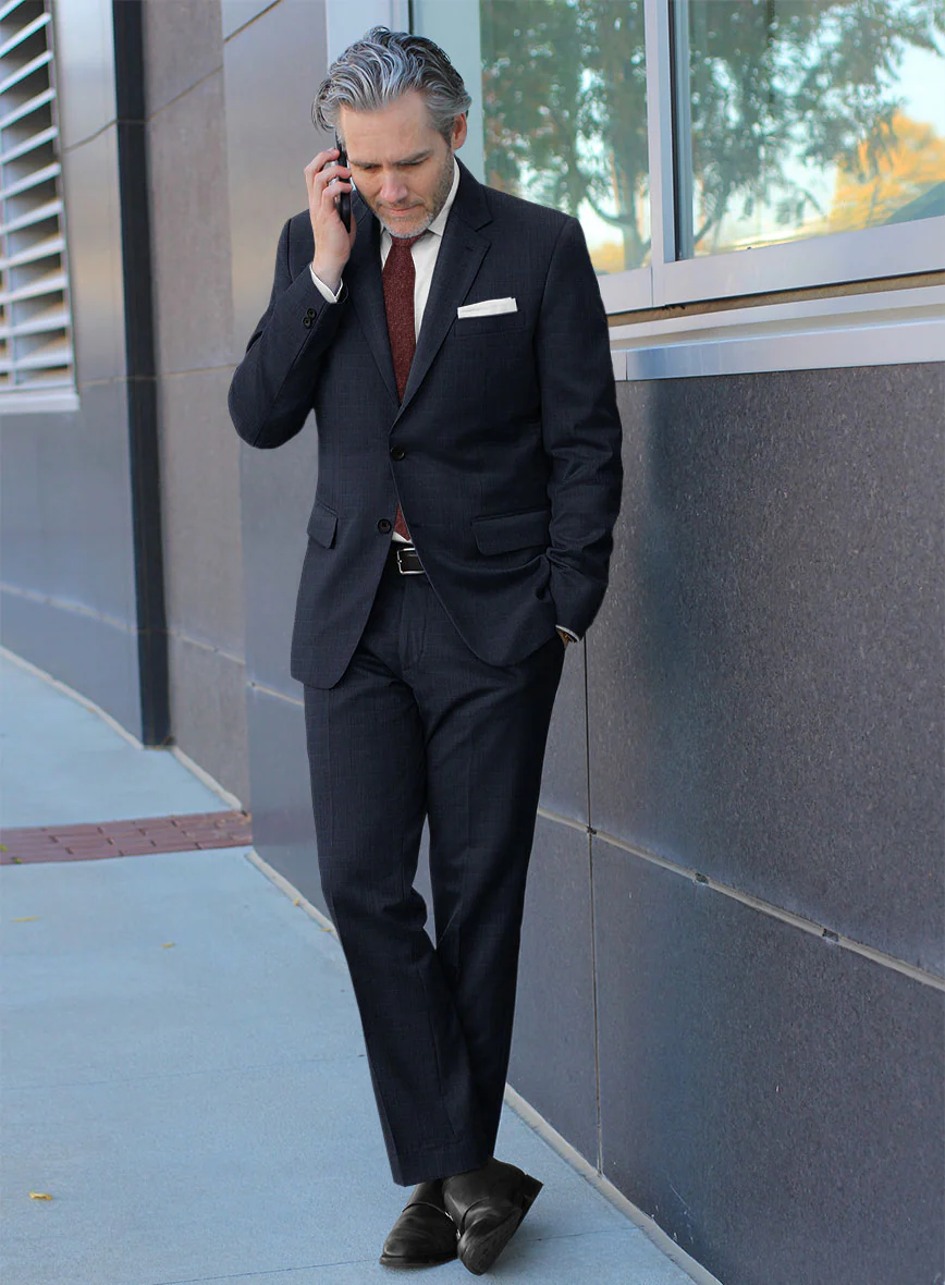 Bristol Igri Blue Checks Suit - Image 2
