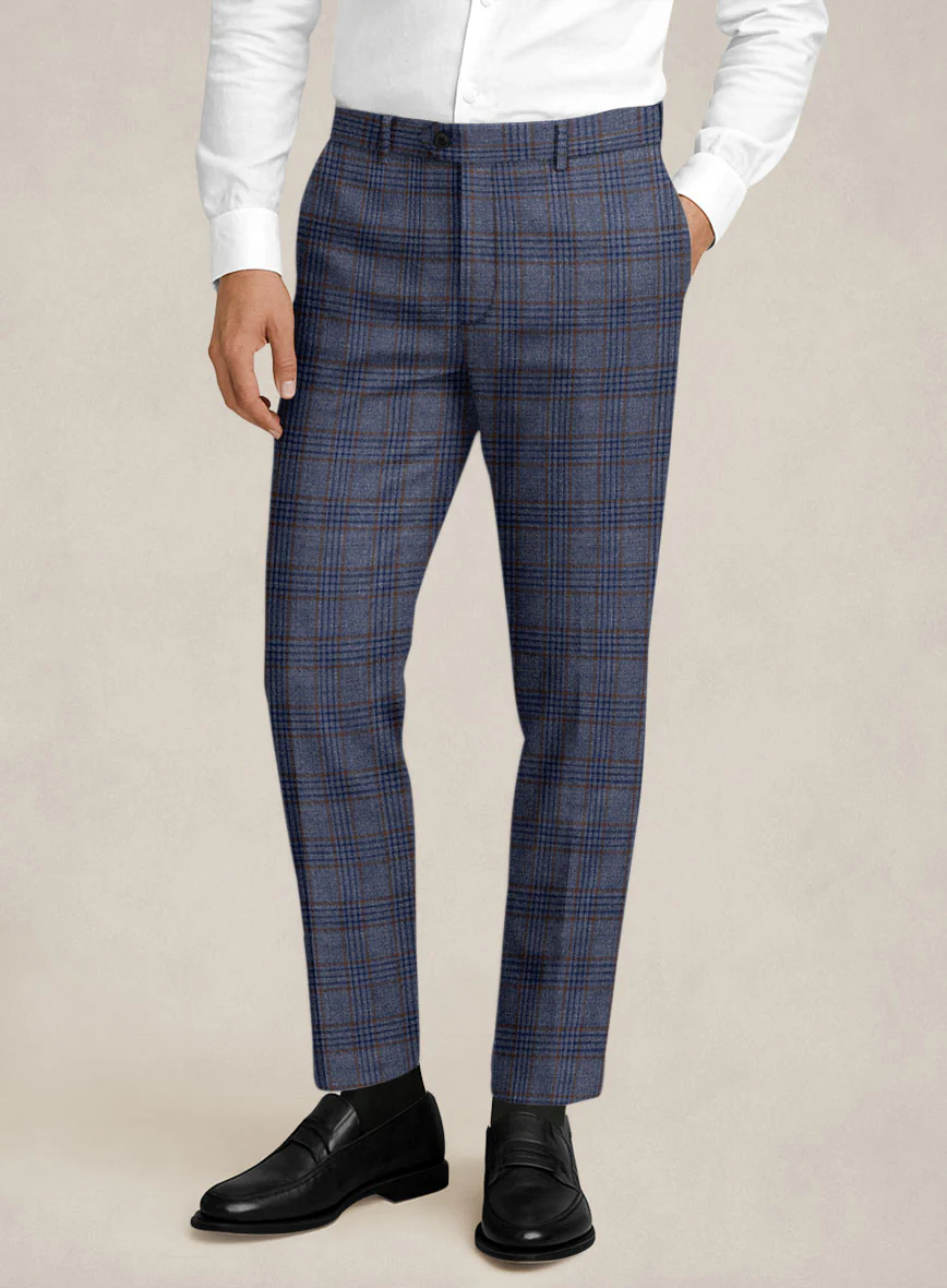 Bristol Indaco Blue Check Suit - Image 5