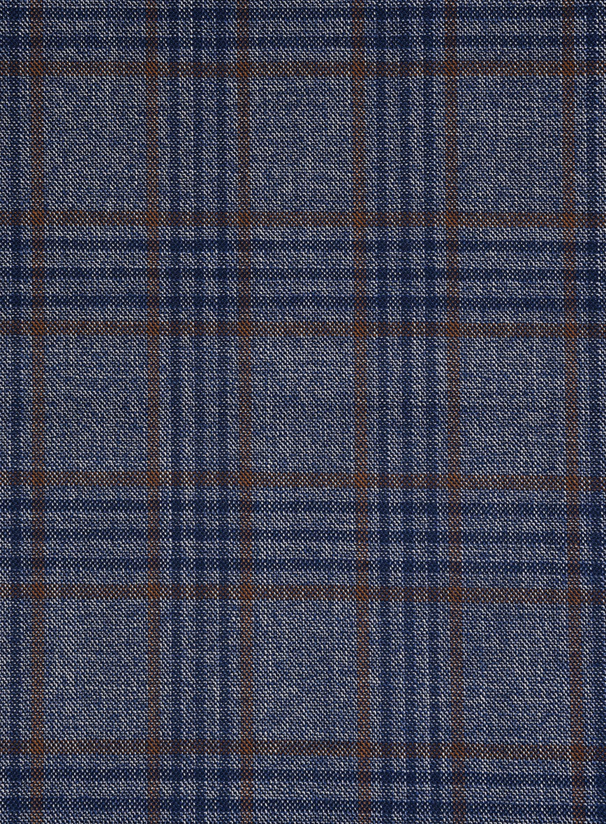 Bristol Indaco Blue Check Suit - Image 6