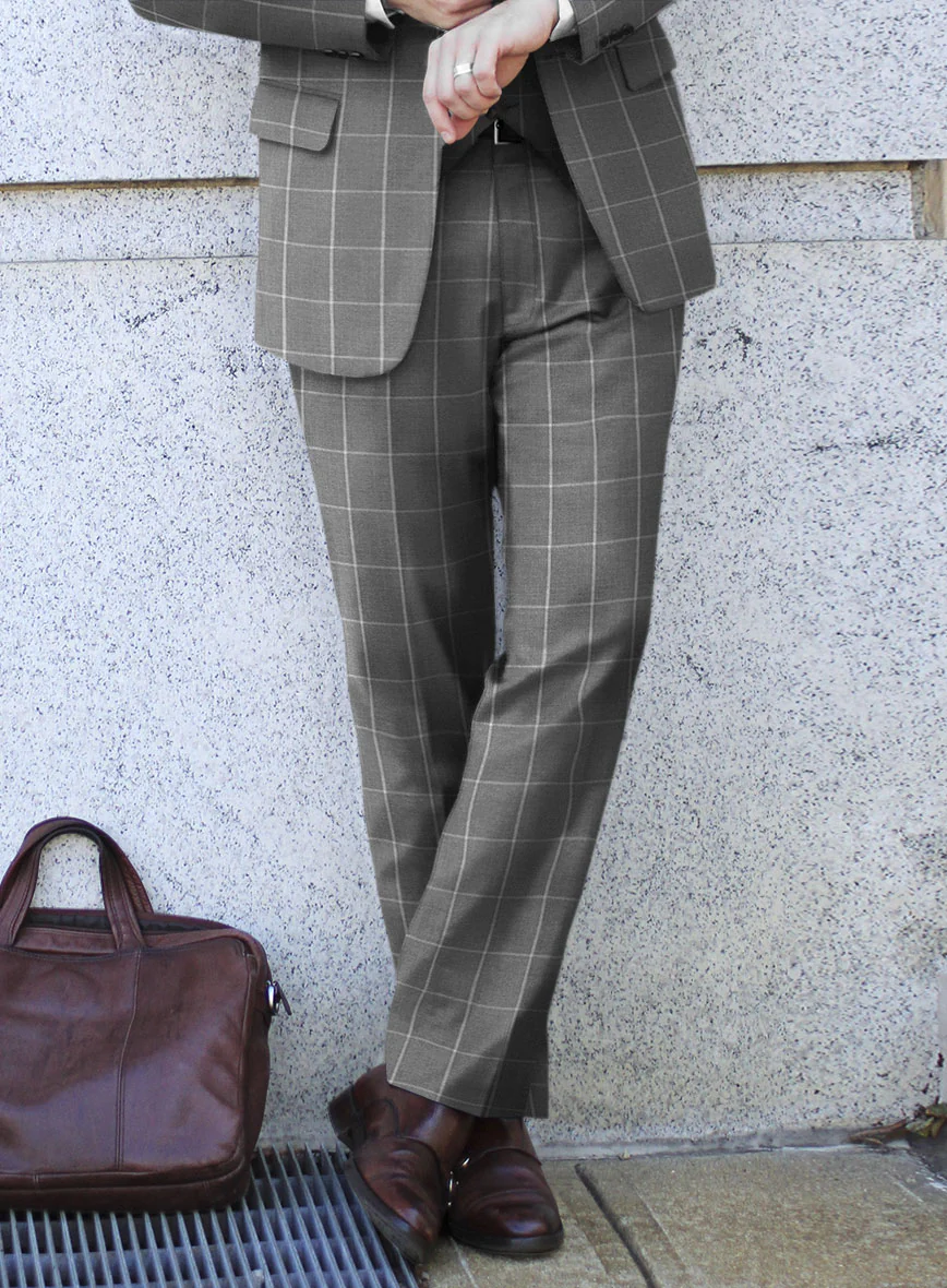 Bristol Lenato Gray Checks Suit - Image 4
