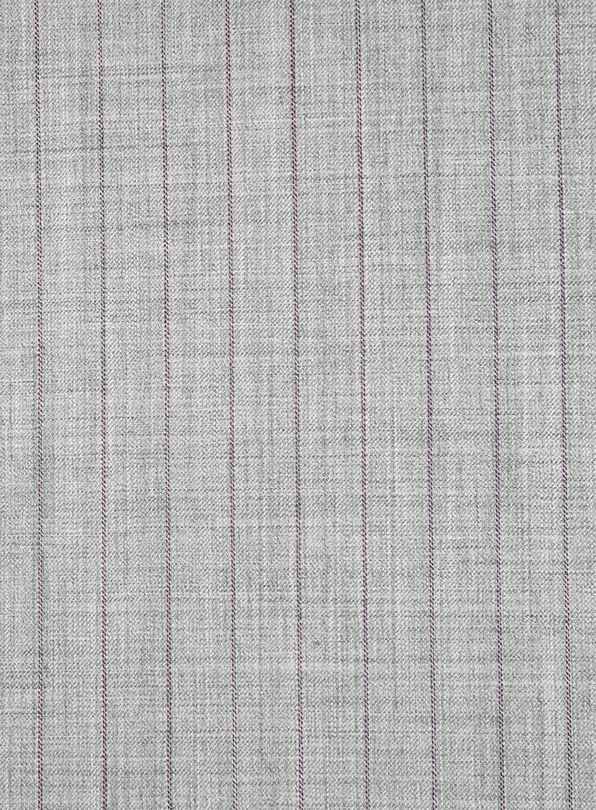 Bristol Light Gray Pinstripe Pants - Image 3