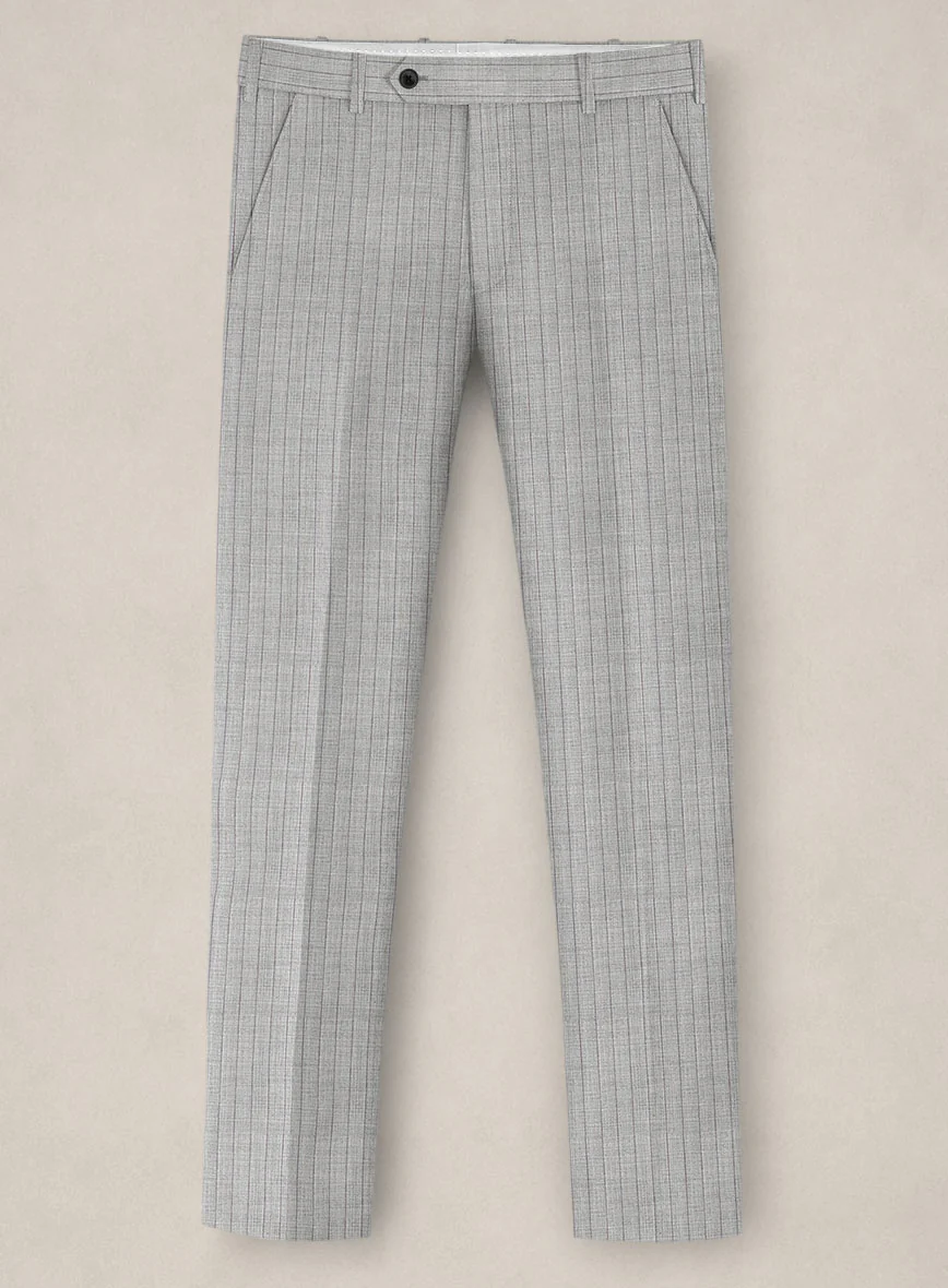 Bristol Light Gray Pinstripe Suit - Image 4