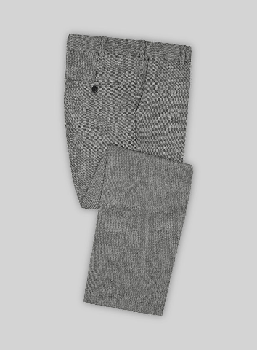 Bristol Light Gray Sharkskin Suit - Image 5