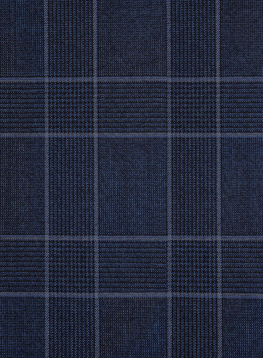 Bristol Marine Blue Windowpane Suit - Image 6