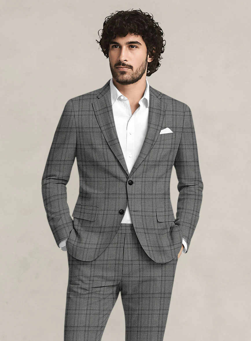 Bristol Marmo Gray Windowpane Jacket - Image 2