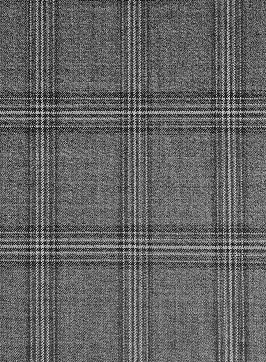 Bristol Marmo Gray Windowpane Pants - Image 3