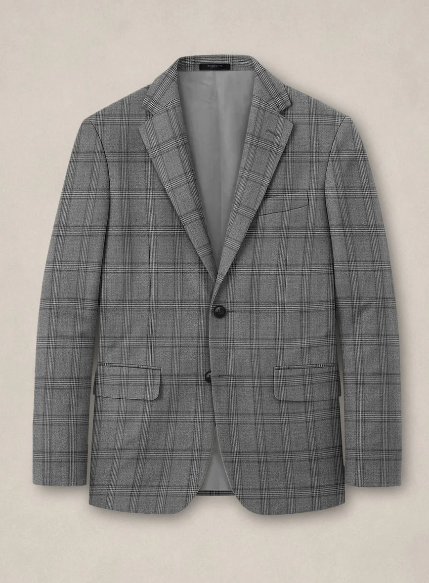 Bristol Marmo Gray Windowpane Suit - Image 2