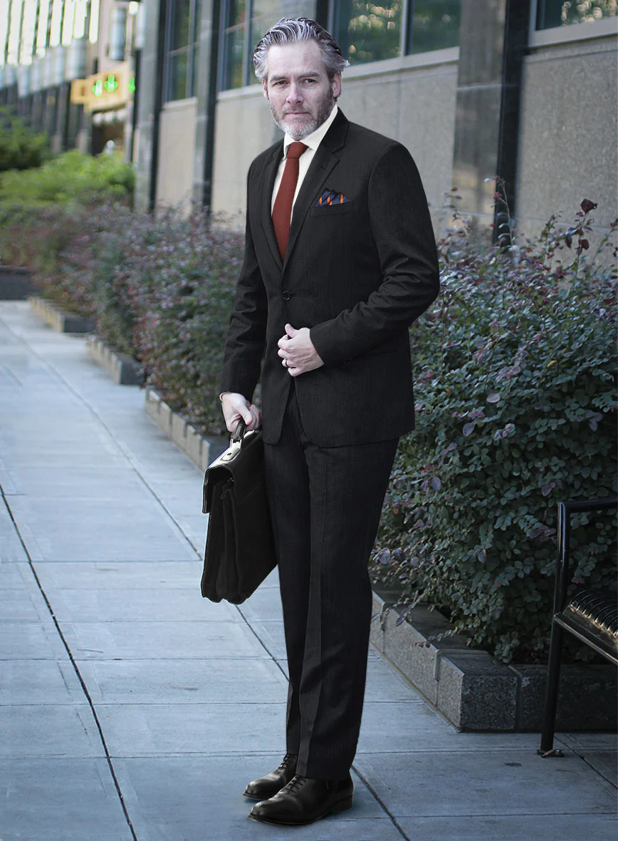 Bristol Midnight Herringbone Suit - Image 2