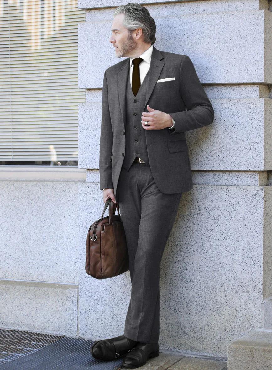Bristol Nailhead Dark Gray Suit - Image 2