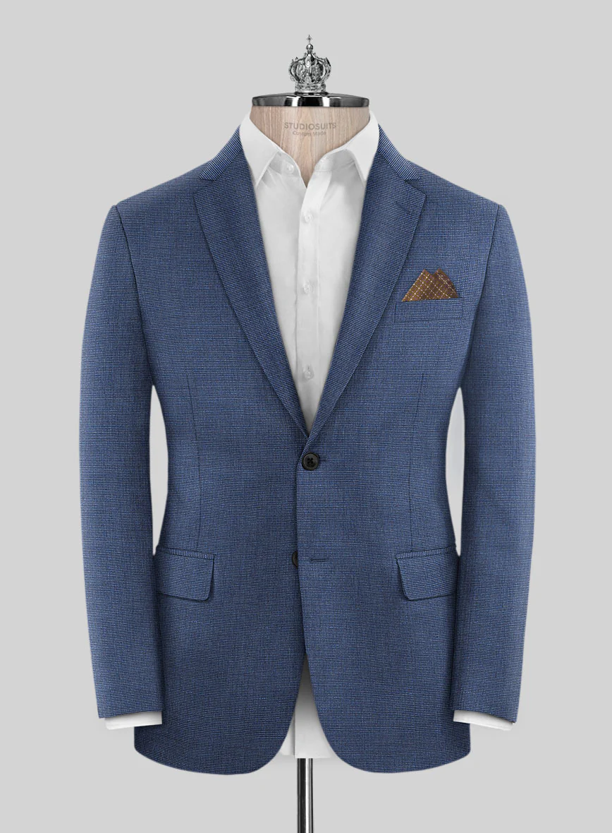 Bristol Nailhead Dusk Blue Suit - Image 3