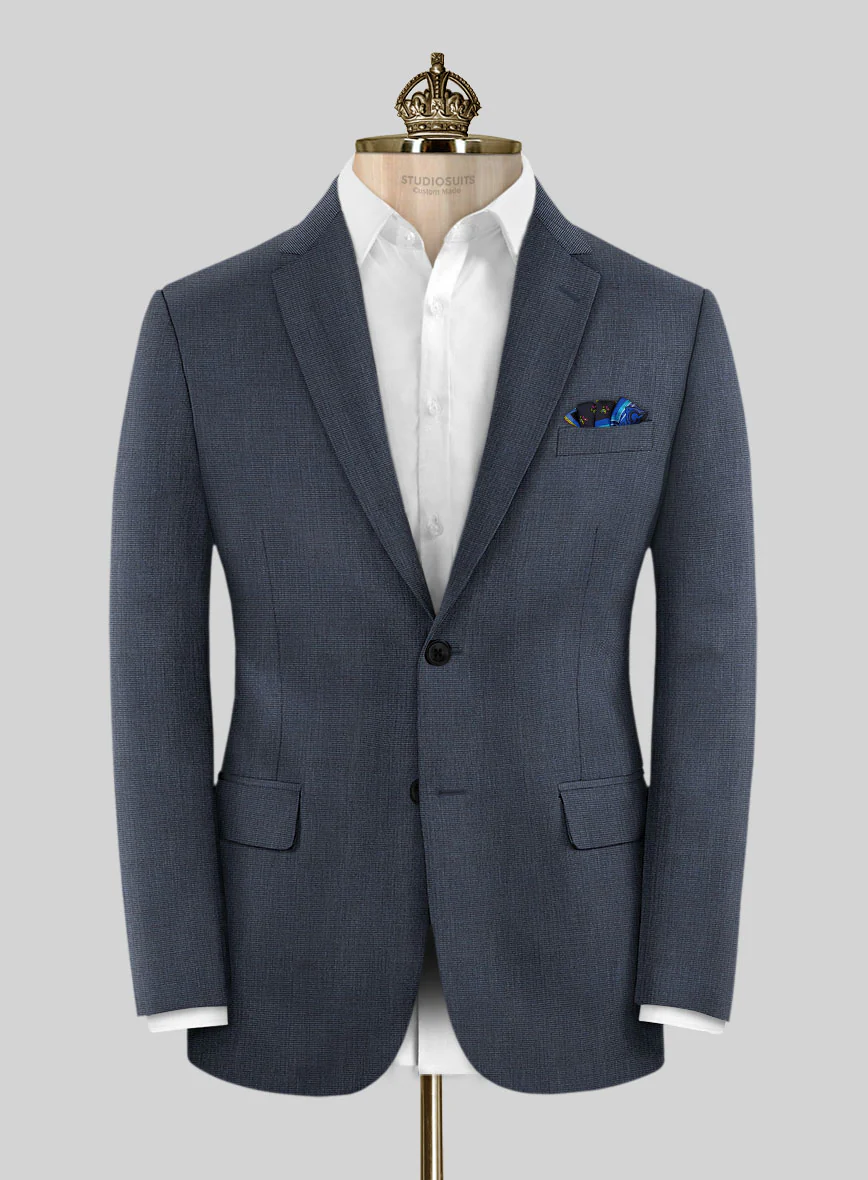 Bristol Nailhead Navy Blue Suit - Image 3