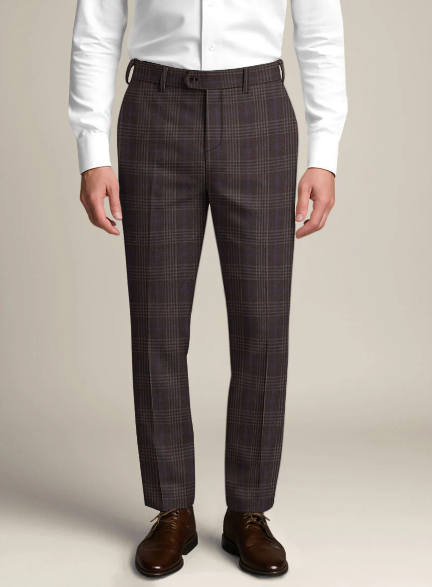 Bristol Noce Brown Check Suit - Image 5