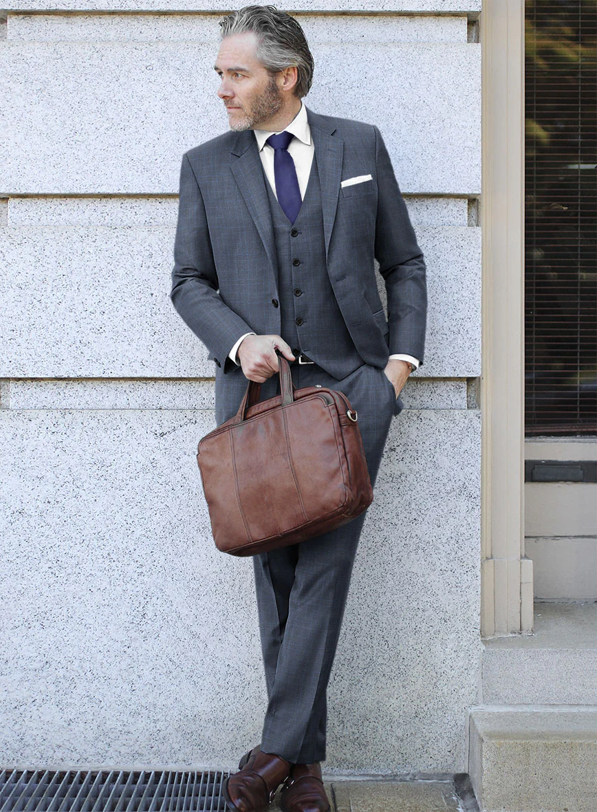 Bristol Rante Blue Checks Suit - Image 2